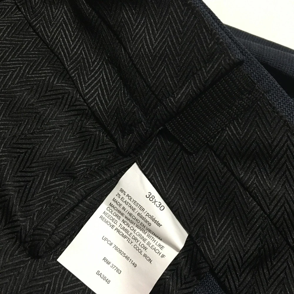 Savane Dress Pants Mens 38x30 Dark Sapphire Stretch Performance NWT $75.00